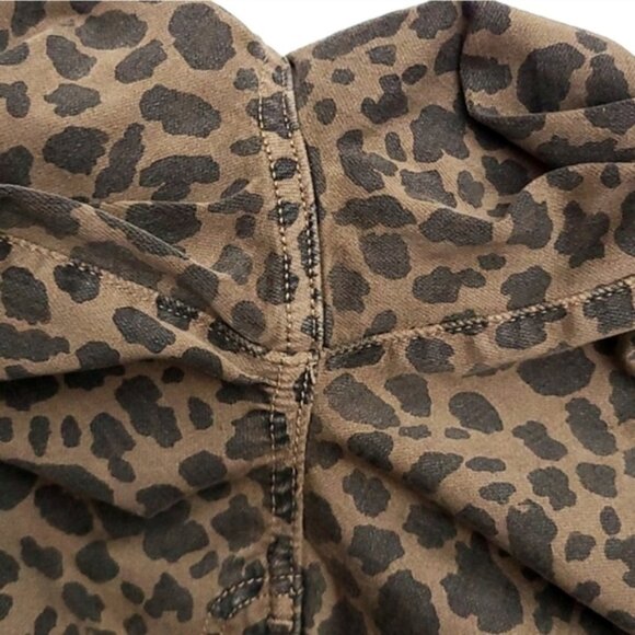 AEO Next Level Stretch Super Hi-Rise Jegging Two Tone Brown Animal Print Size 0 - Picture 7 of 15